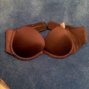 Aerie strap less bra black